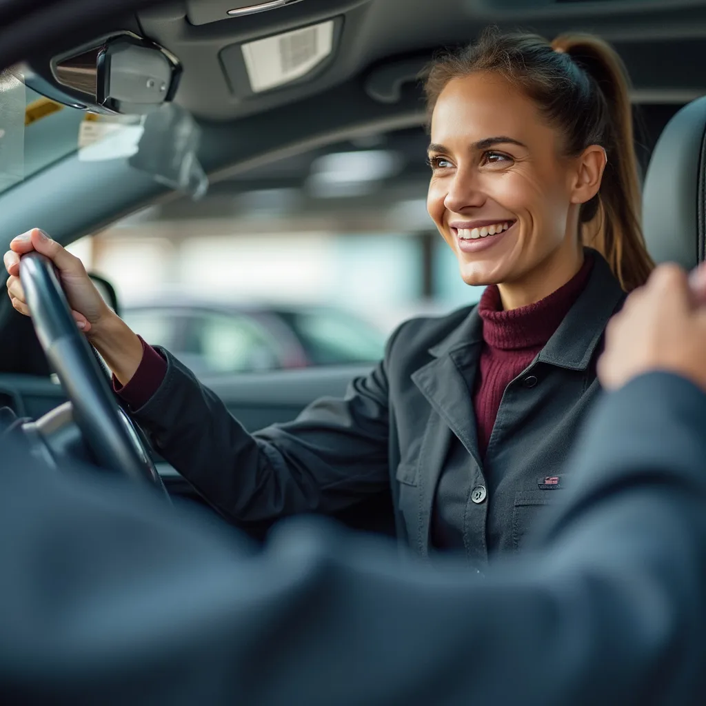 Customer receiving service